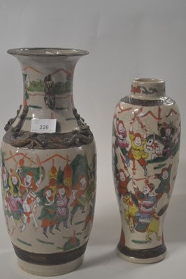 Lot 226 - A Chinese porcelain crackle ware vase, late...