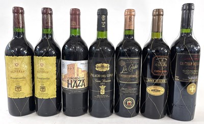Lot 391 - Seven mixed Spanish reds, including...