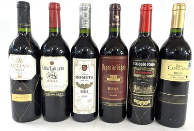 Lot 381 - Six assorted Spanish Rioja's, (6)