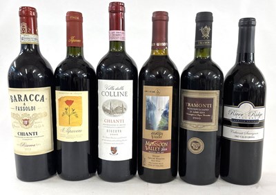 Lot 383 - Siz assorted reds, including Italian,...