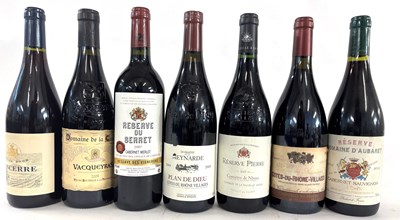 Lot 384 - Seven assorted French reds, including Sancerre,...