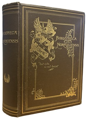 Lot 557 - BIBLIOTHECA NORFOLCIENSIS - A CATALOGUE OF THE...