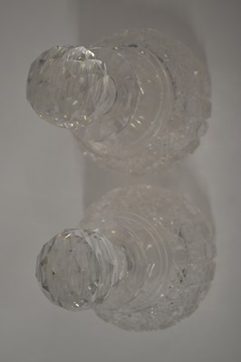 Lot 237 - A pair of 19th Century cut glass bottles and...