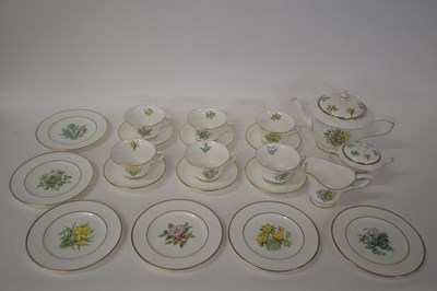 Lot 255 - A Royal Worcester tea service with gold mark...
