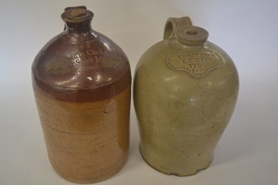 Lot 273 - Two large ceramic flagons, one marked G Smith...