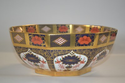 Lot 294 - A large octagonal shape Royal Crown Derby...