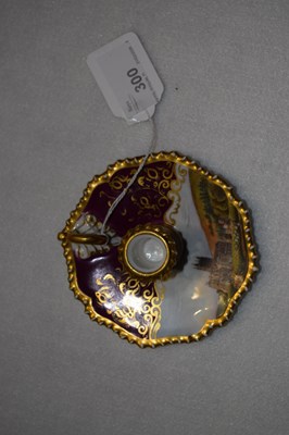 Lot 300 - A Chamberlin Worcester taper stick decorated...