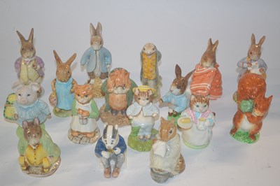 Lot 332 - Group of sixteen Beswick Beatrix Potter figures