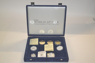 Lot 348 - "World at War" commemorative coinage including...