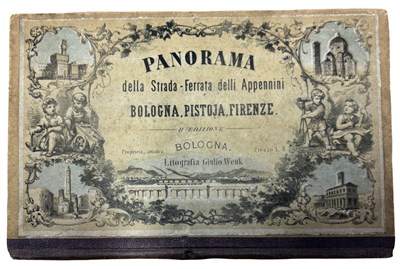 Lot 1201 - GIULIO WENK: PANORAMA DELLA STRADA-FERRATA...