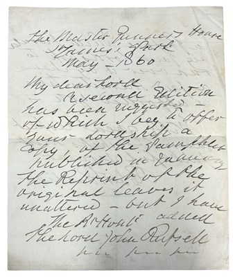 Lot 1 - GENERAL SIR ROBERT GARDINER: POLITICAL AND...