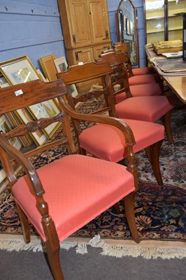 Lot 563 - A set of twelve 19th Century mahogany bar back...