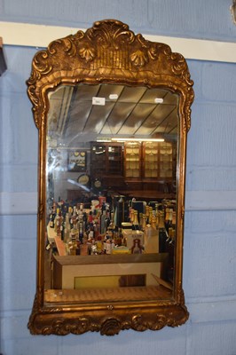 Lot 565 - A Georgian Revival gilt framed wall mirror,...