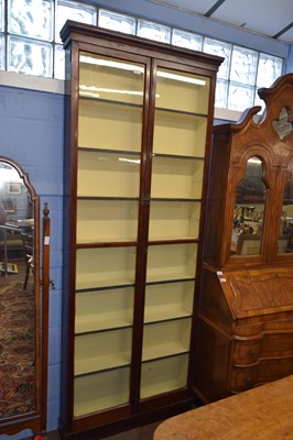 Lot 567 - A large Victorian display the stained pine...