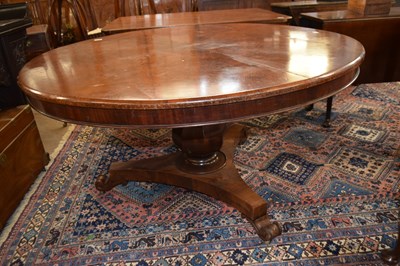 Lot 574 - A large 19th Century circular mahogany dining...