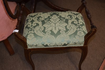 Lot 418 - Late 19th Century mahogany piano stool raised...