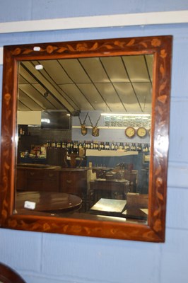 Lot 604 - A 19th Century Dutch wall mirror, the rosewood...
