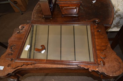Lot 611 - A Georgian mahogany framed fretwork wall...