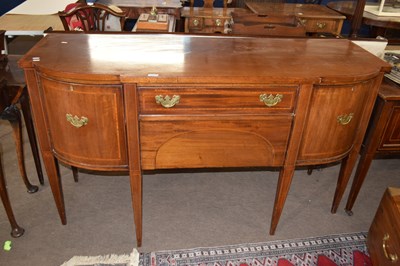 Lot 405 - A late 19th Century mahogany bow front...