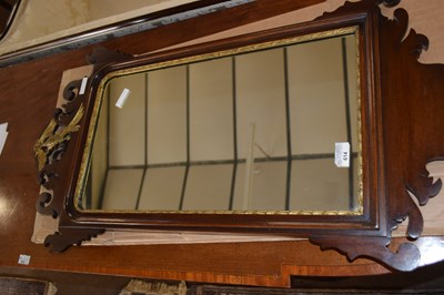 Lot 614 - A Georgian mahogany fretwork framed wall...