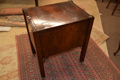 Lot 615 - A Georgian style mahogany side cabinet with...