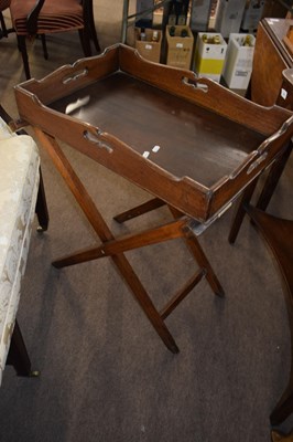 Lot 627 - A Georgian mahogany butlers tray of...