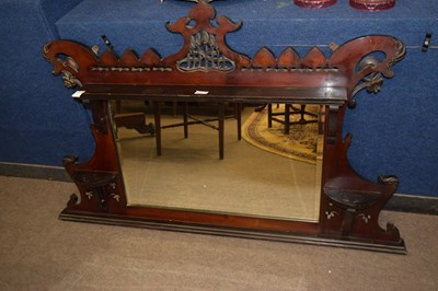 Lot 639 - A late Victorian Art Nouveau style walnut over...