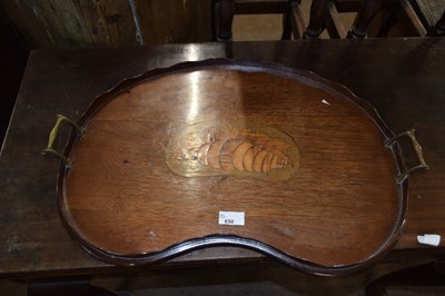 Lot 472 - A Georgian Revival mahogany kidney shaped...