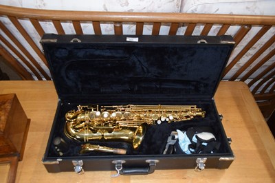Lot 266 - A Jupiter saxophone with fitted travel case