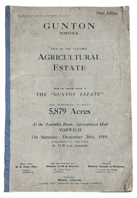 Lot 1011 - Catalogue of Gunton Hall Agricultural Estate Sale: Final Edition December 1919