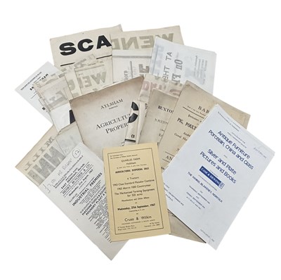 Lot 1009 - Mixed Lot; Vintage Sales Posters for Norfolk Properties