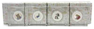 Lot 93 - Four Royal Mint Silver Proof 50p Beatrix Potter Coins