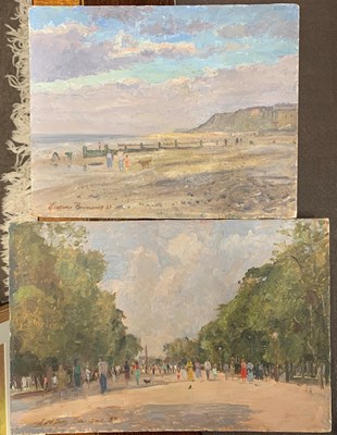 Lot 92 - Geoffrey Burrows (1934-2023), "Cromer Evening"...