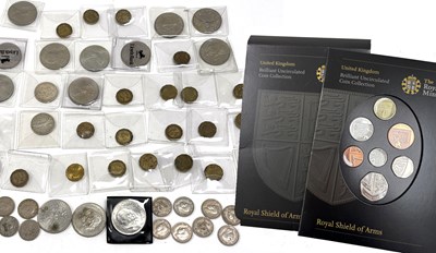 Lot 101 - Mixed Lot Commemorative Crowns, Threepences, Geo V Shillings post 1946