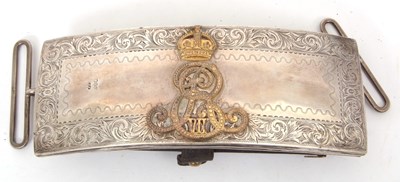 Lot 29 - Edward VII: Officers Silver Cross Belt Pouch; Birmingham 1892