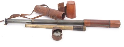 Lot 62 - Negretti & Zambra WW1 Telescope in Leather Case
