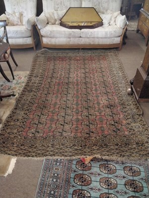 Lot 721 - A late 19th or early 20th Century Afghan rug...