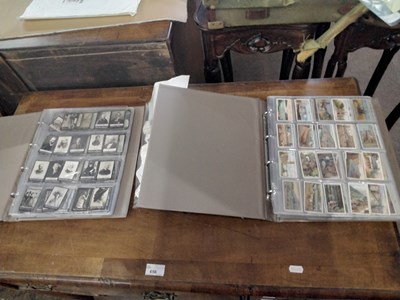 Lot 345A - Two albums of cigarette cards to include Wills,...