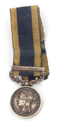 Lot 51 - Victorian Miniature Punjab Medal and Ribbon with Goojerat Clasp 1849