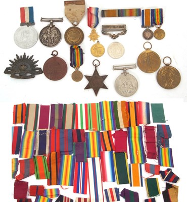 Lot 55 - Mixed Lot WW1 Medals and Ribbons