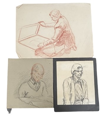 Lot 1032 - PRISONER OF WAR SKETCHES. Captain Cyril...