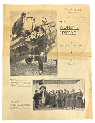 Lot 927 - WOMEN’S RIGHTS. THE WOMEN’S RESERVE A Question...