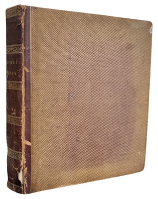 Lot 1050 - SCRAP ALBUM 1839. Folio, Morocco backed diced...