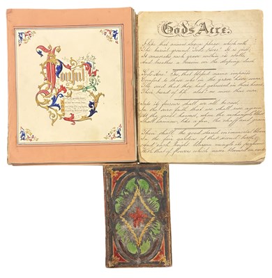 Lot 827a - MANUSCRIPT BOOKS. Including a late 19th...