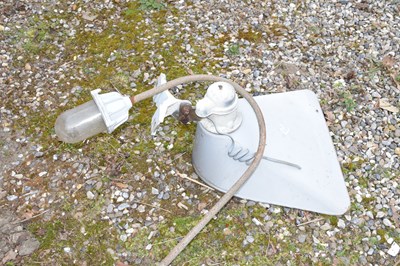Lot 21 - Two industrial light fittings