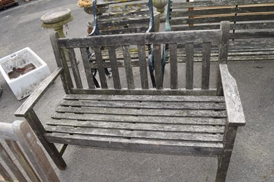 Lot 29 - Wooden garden bench, 120cm wide