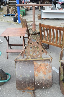 Lot 44 - Metal garden roller, drum width approx 50cm