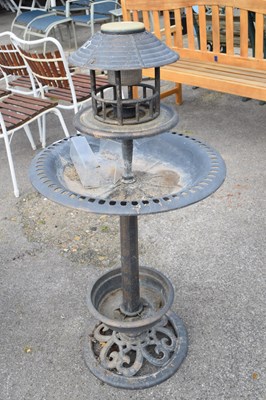 Lot 50 - Solar powered birdbath, approx height 110cm