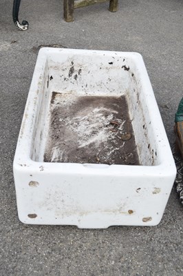 Lot 55 - Butlers sink, length 77cm, width 46cm, height...