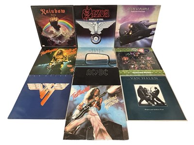 Lot 236 - HARD ROCK / HEAVY METAL: 10 X 12" vinyl LPs,...
